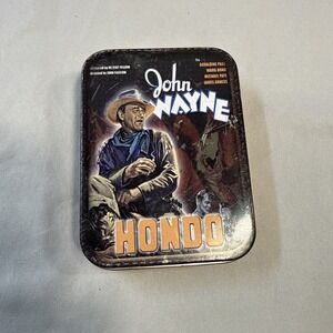 Vintage 2003 Vandor John Wayne "Hondo" Collectible Metal Keepsake Tin Empty